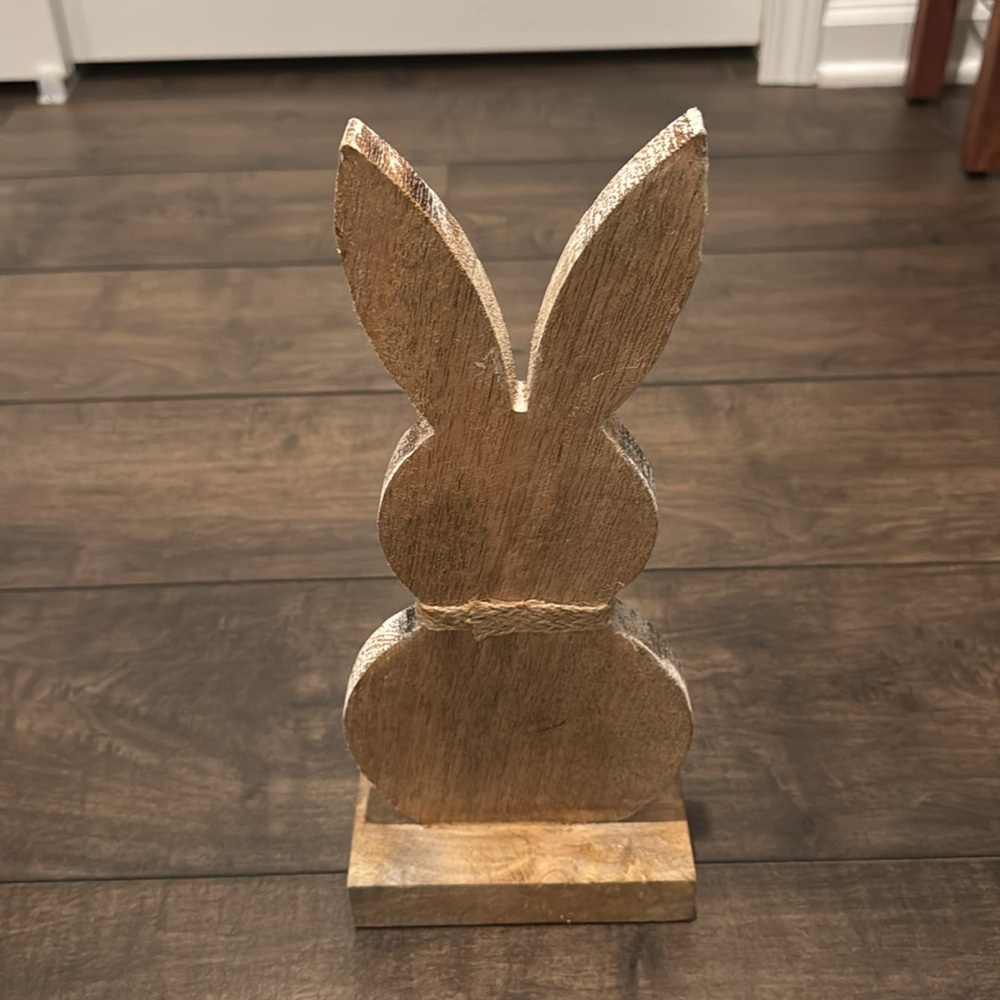 Wooden Easter Bunny Decor - Picture 2 of 2